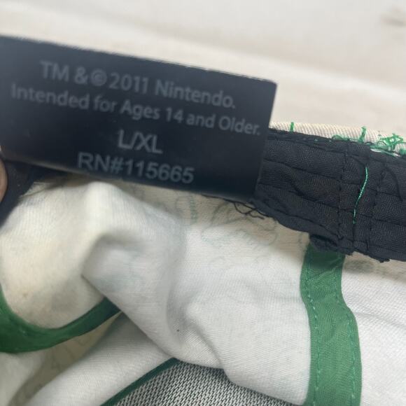 Nintendo Get A Life Green Trucker Hat Mens L 1-Up Mushroom Snapback - Picture 8 of 13